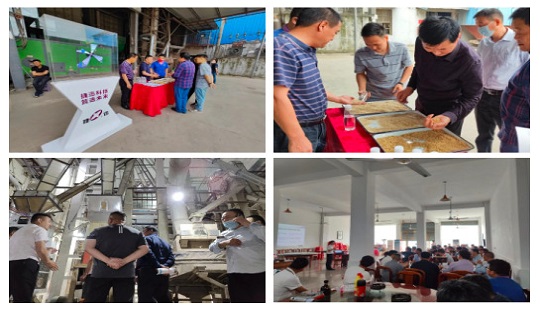 The Experience Meeting of the Paddy and Brown Rice Sorting Process Scene was Successfully Held in Lu'an Longfa Rice Industry!